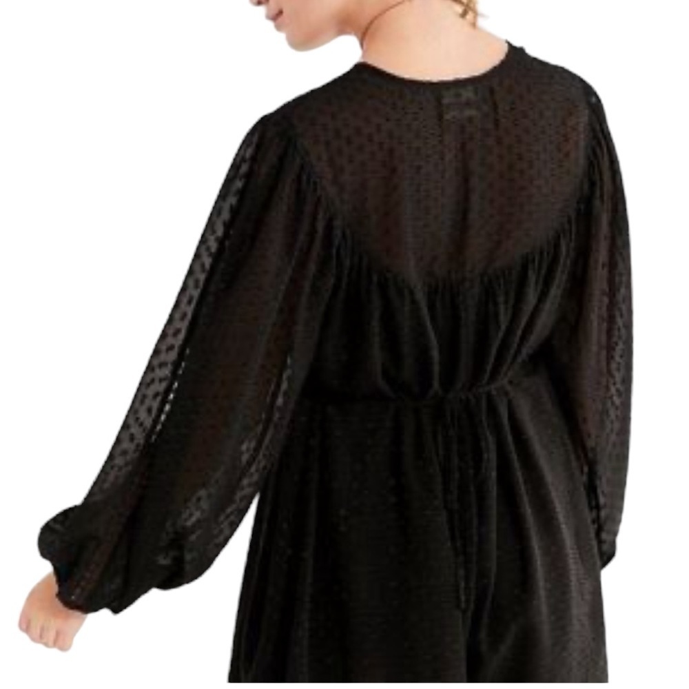 Urban Outfitters Swiss Dot Long Sleeve Romper - Picture 3 of 9